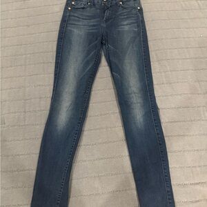 7 For All Mankind Dark Blue Skinny Jeans”used”